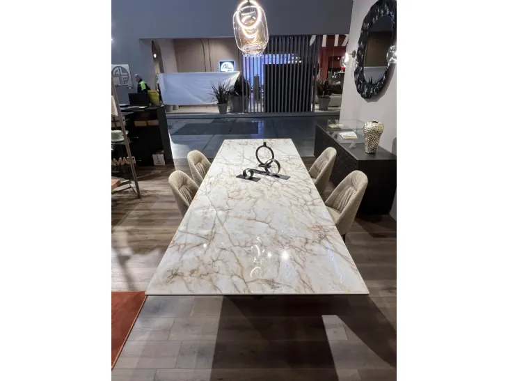 Tavolo allungabile in ceramica Axel di Ozzio