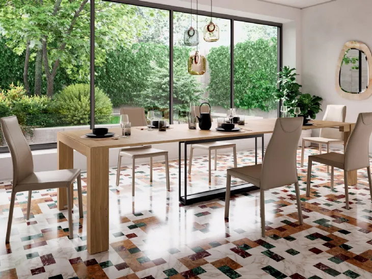 Consolle A3 allungabile in Rovere di Ozzio