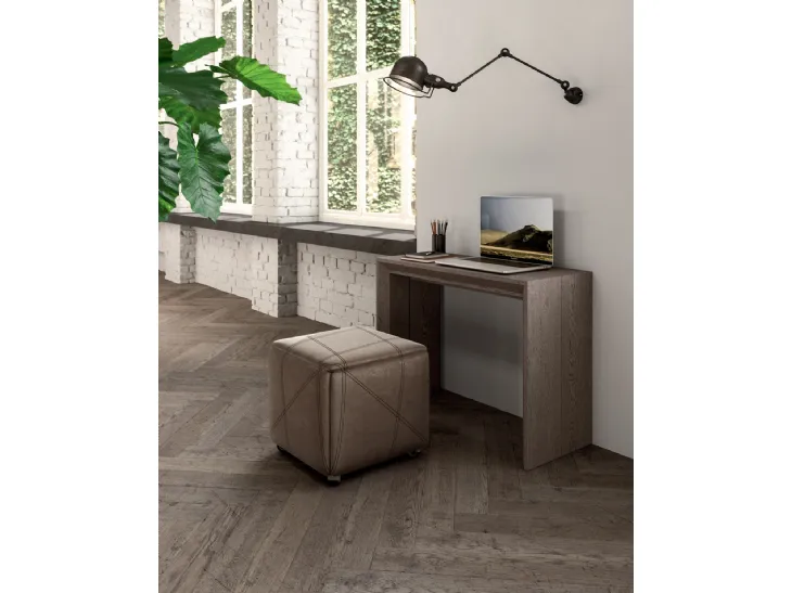 Consolle allungabile in Rovere dotata di 5 prolunghe esterne Golia di Ozzio