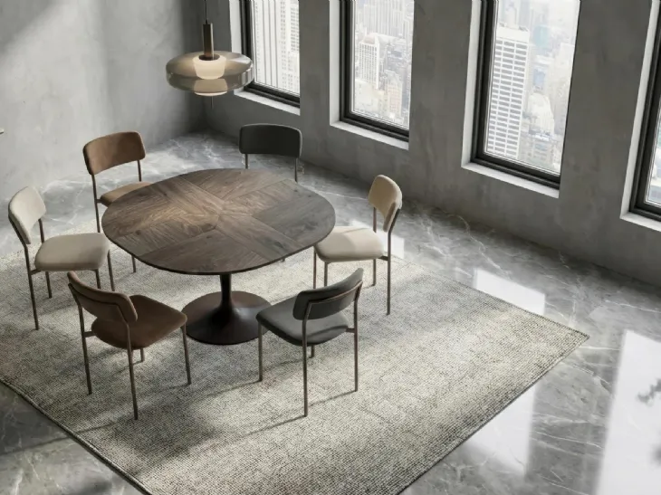Tavolo moderno allungabile Croissant di Easyline