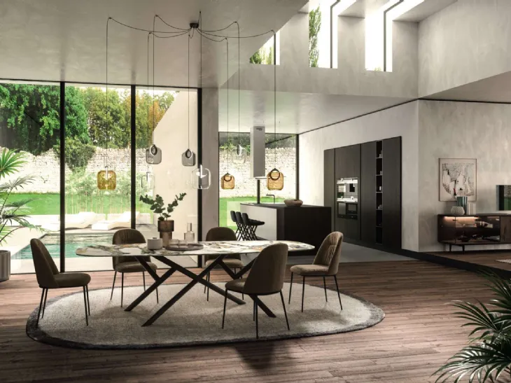 Tavolo fisso Random di Ozzio