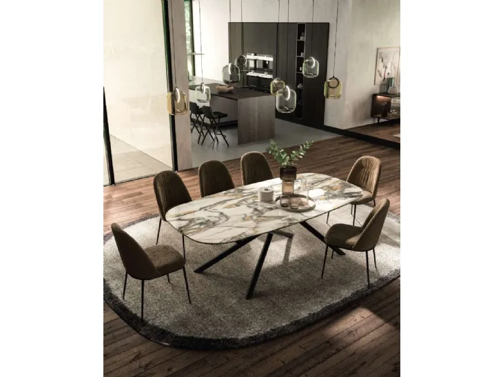 Tavolo fisso Random di Ozzio