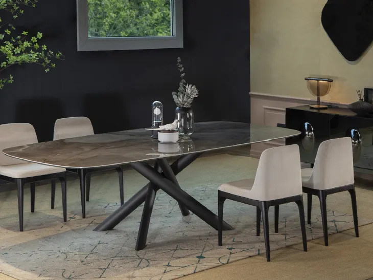 Tavolo Style in ceramica di Tonin Casa