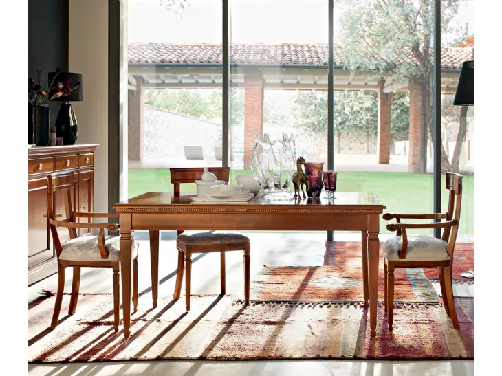 Tavolo allungabile in legno Tulipano di Le Fablier