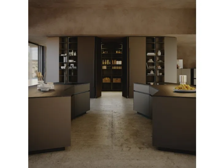 Cucina Design con doppia isola Orbita 01 di Snaidero