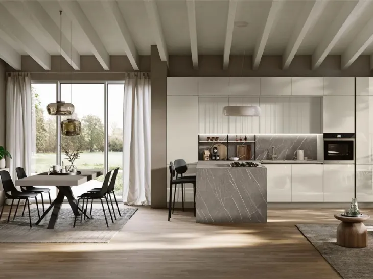 Cucina Moderna con penisola Art-Lumia di Stosa