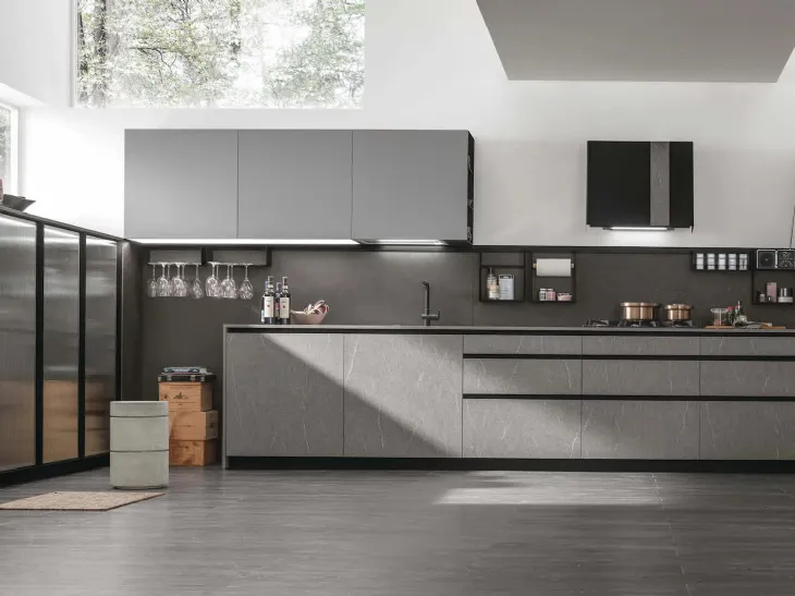 Cucina Moderna angolare Metropolis 02 di Stosa