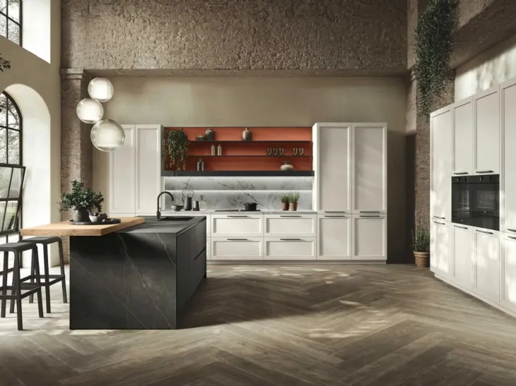 Cucina Moderna ad angolo con isola Palio 06 di Stosa