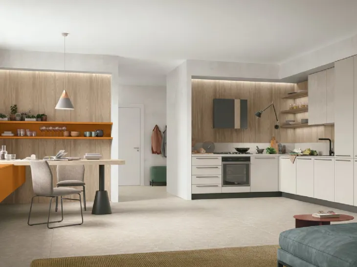 Cucina Moderna ad angolo Young 07 di Stosa
